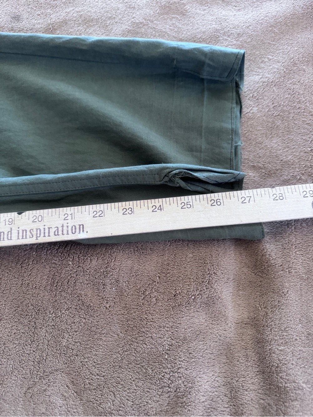 Nomad the Label Linen Blend Crusoe Cargo Pant Green Olive US2 - Picture 7 of 10